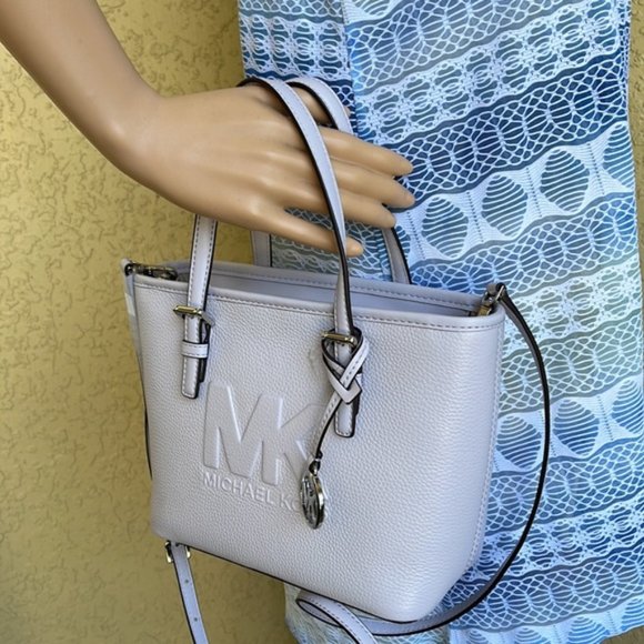 Michael Kors XSmall Carryall Convertible Top Zip Tote Lavender Mist - Picture 13 of 16